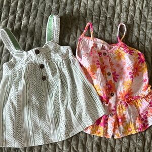 Cat & Jack Pink and Orange Floral Tank Top